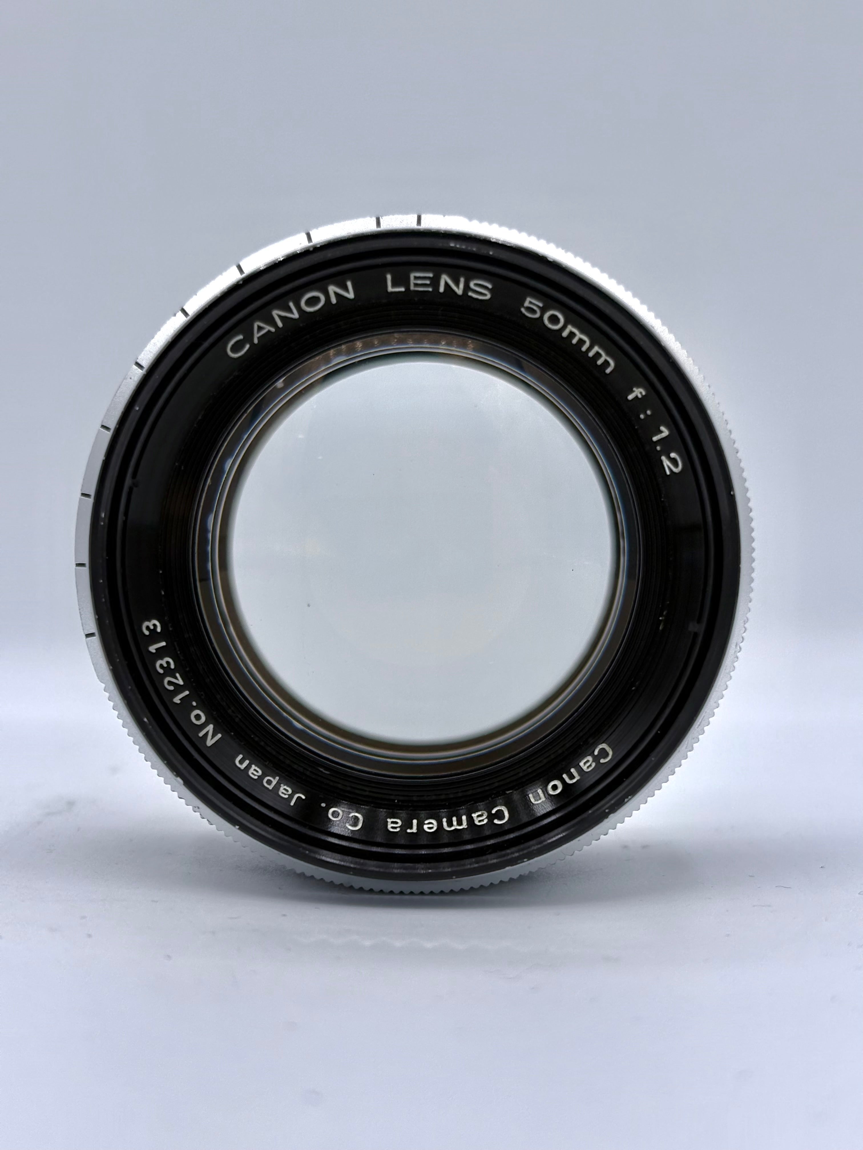 Canon 50/1.2 L39 Lens SN:12313