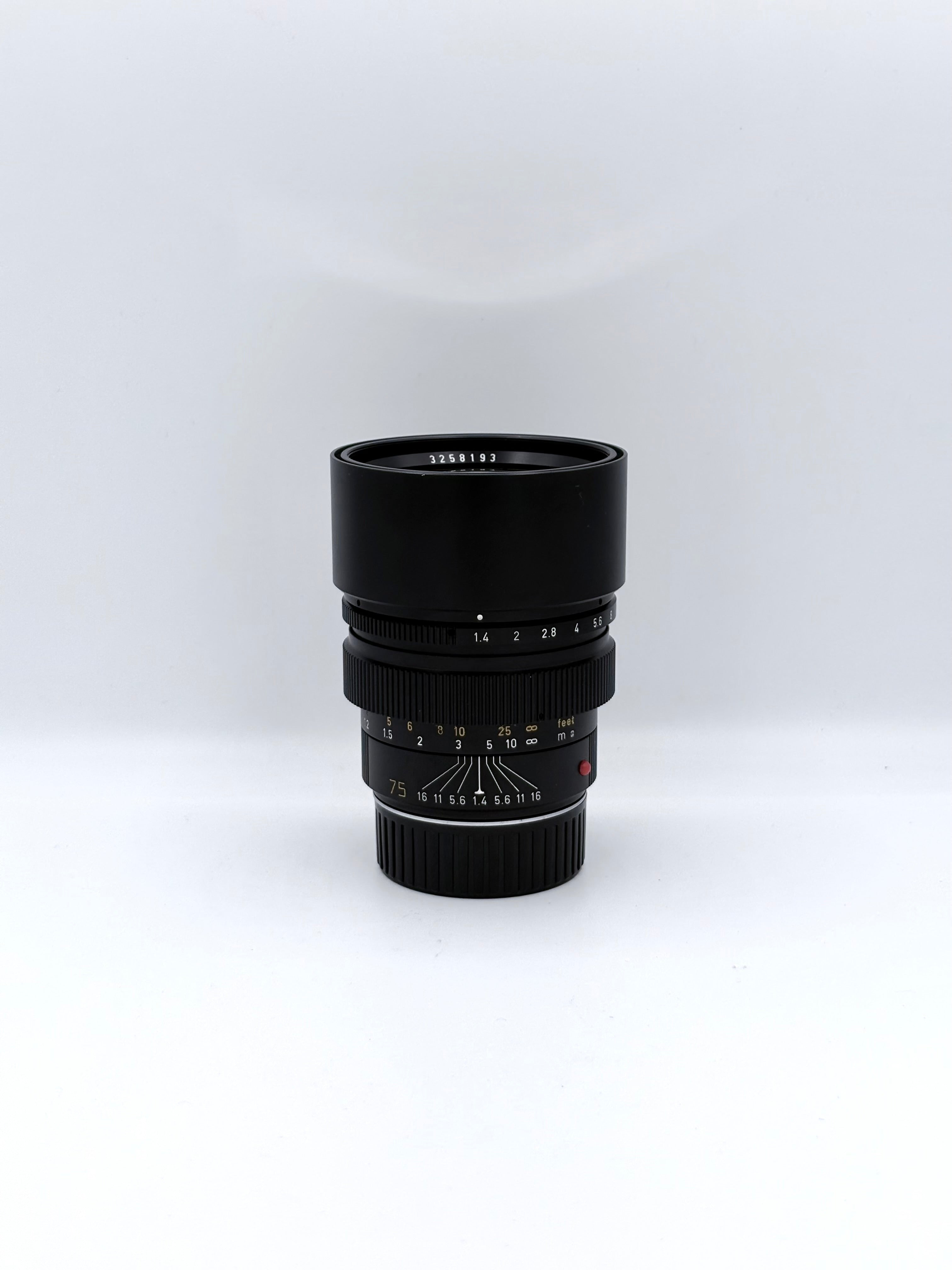 Leica SUMMILUX-M 75mm f1.4 SN: 3258193
