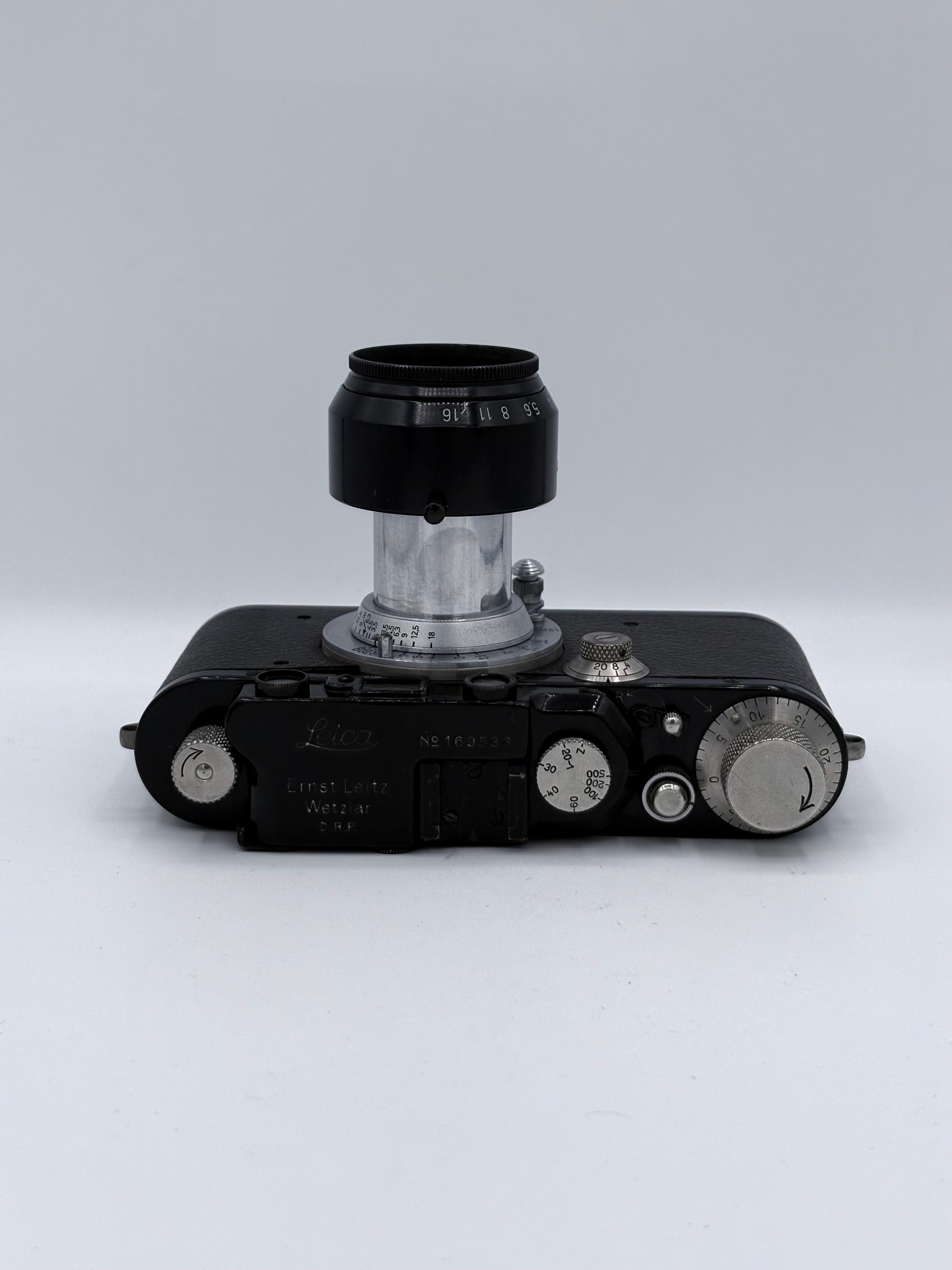  Leica iii  with emar 5cm f3.5 SN number169533/308981 with hood&box