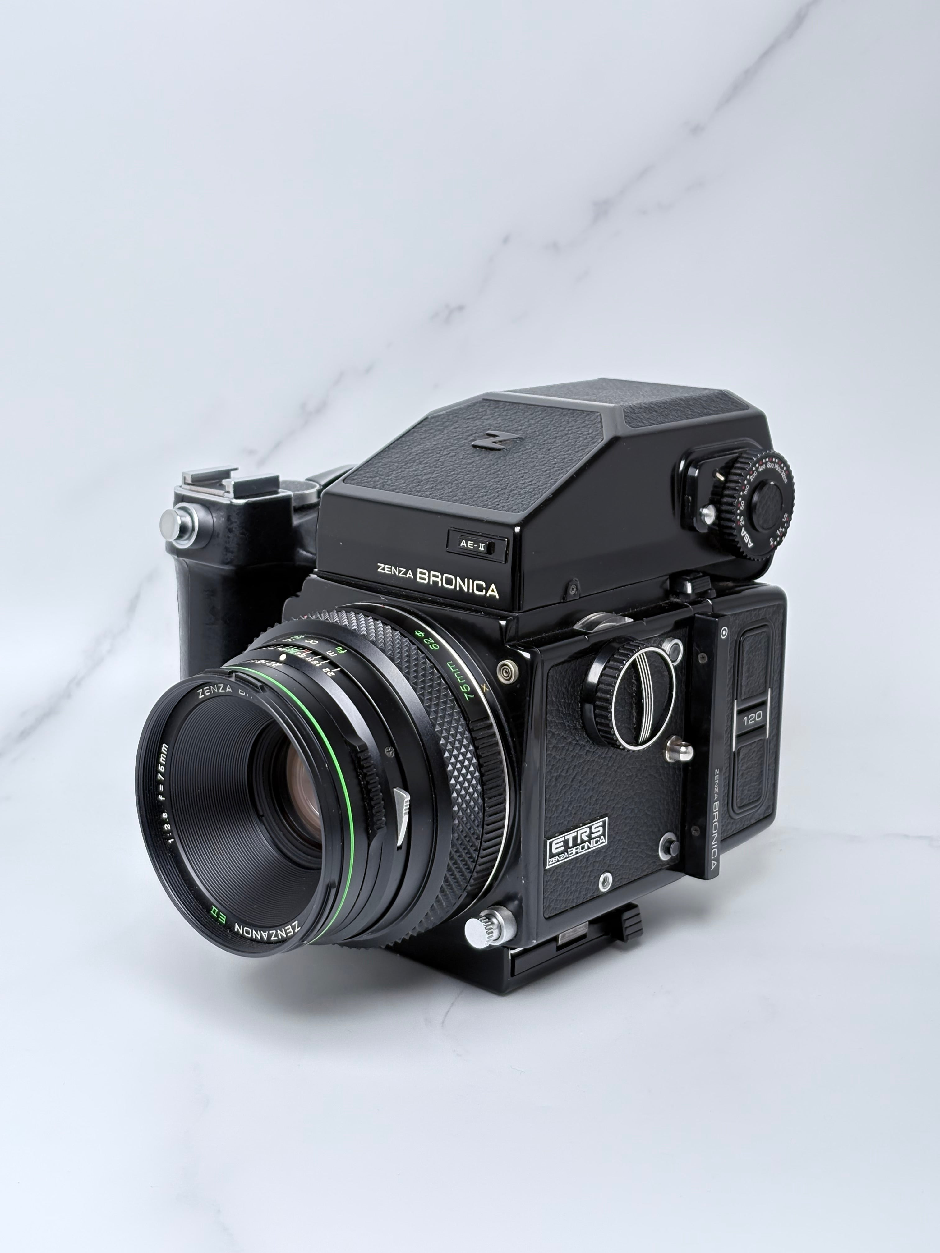 Zenza Bronica AE-II & 75mm Lens Set SN:7091274