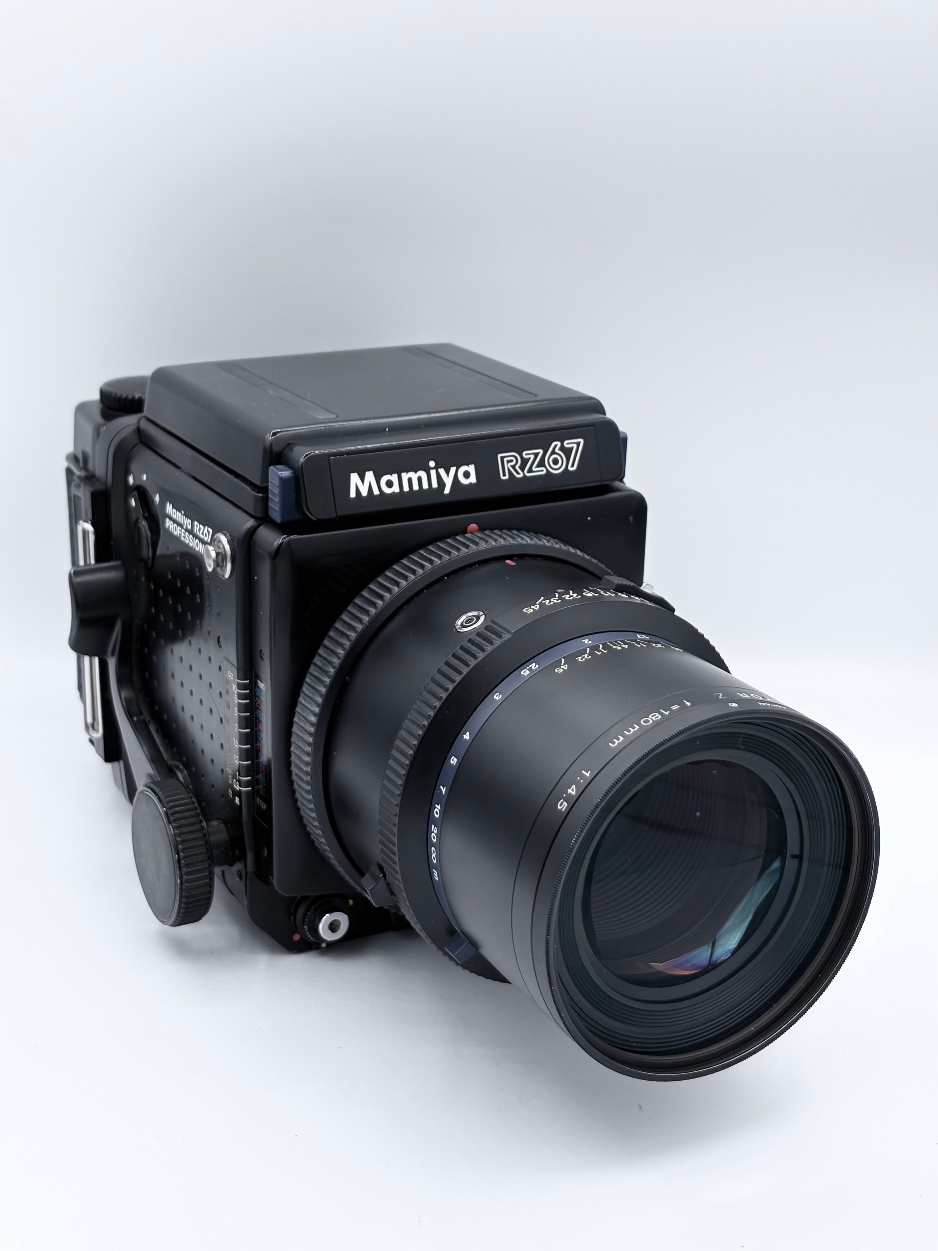 Mamiya RZ6/ PROFESSIONAL & Sekor Z 180mm f4.5 SN: H125223 & 15443