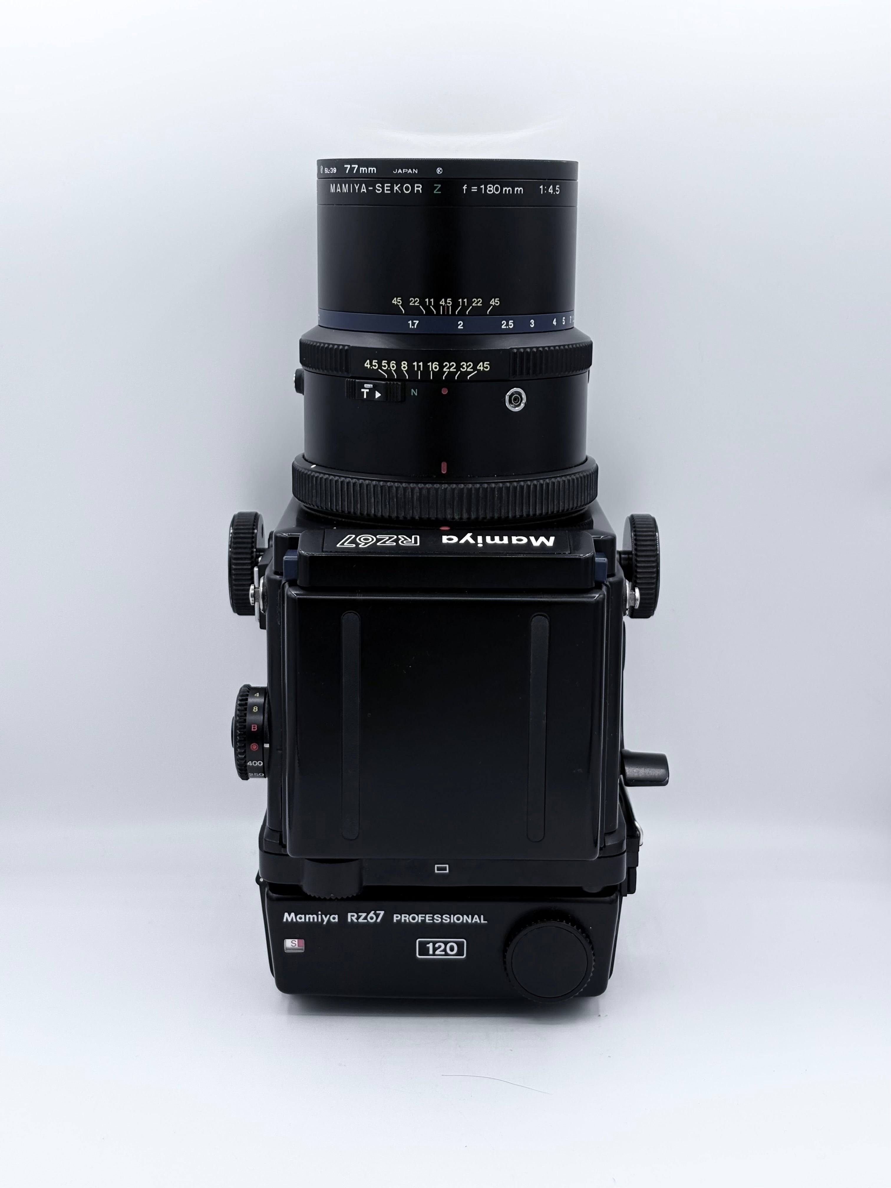 Mamiya RZ6/ PROFESSIONAL & Sekor Z 180mm f4.5 SN: H125223 & 15443